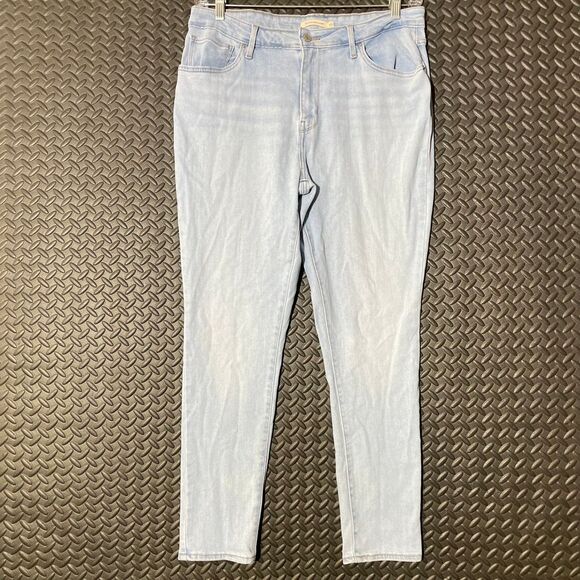Levi's Strauss 721 High Rise Skinny‎ Denim Jeans Light Blue Women's Size 33 - Picture 1 of 8